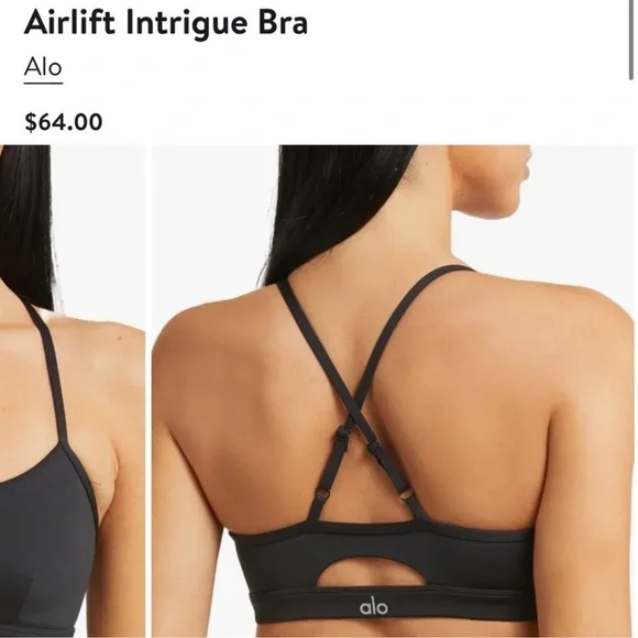 NWOT Alo Yoga Airlift Intrigue Bra in Dark Blue Size XS - Picture 3 of 11